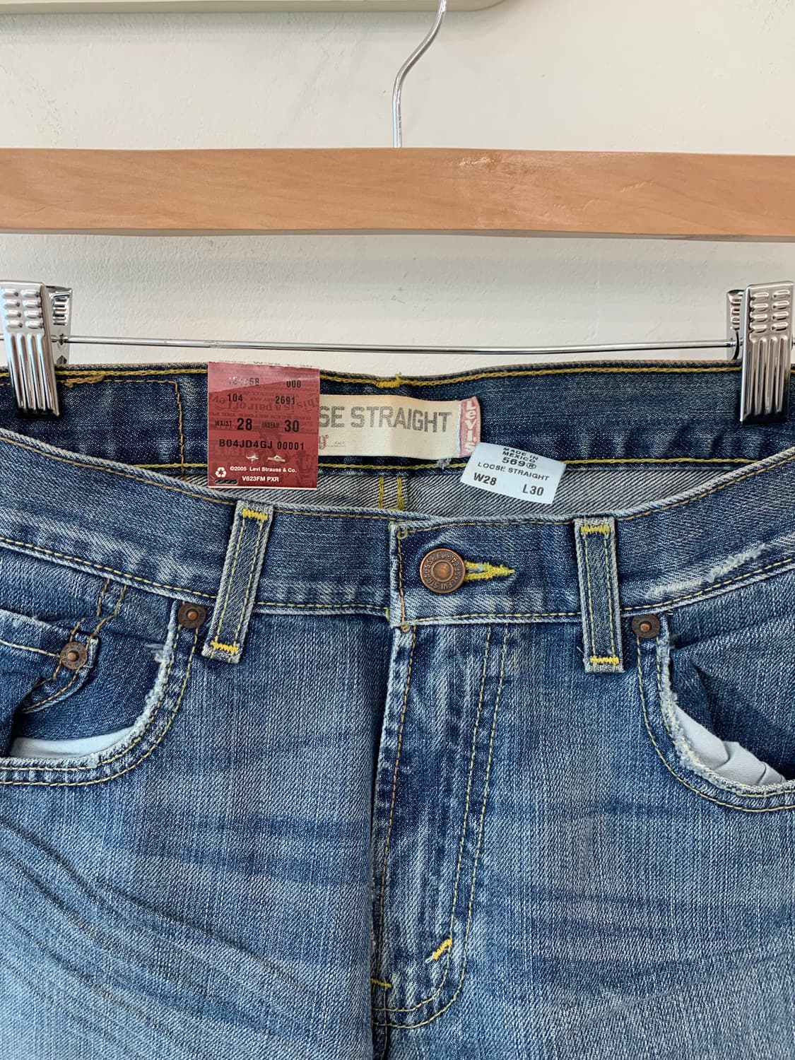리바이스 569 루즈 스트레이트 핏 데님 28x30 상품이미지10