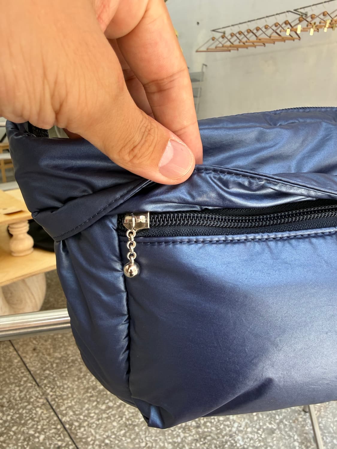 PORTER GIRL MOUSSE SHOULDER BAG NAVY 상품이미지4