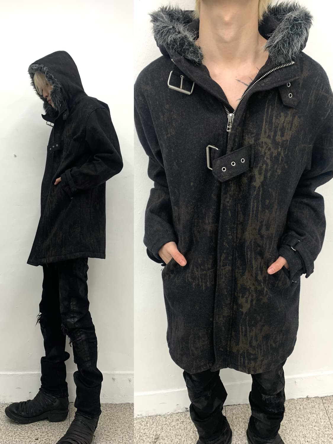 In the attic v-kei fur hood jacket 상품이미지5