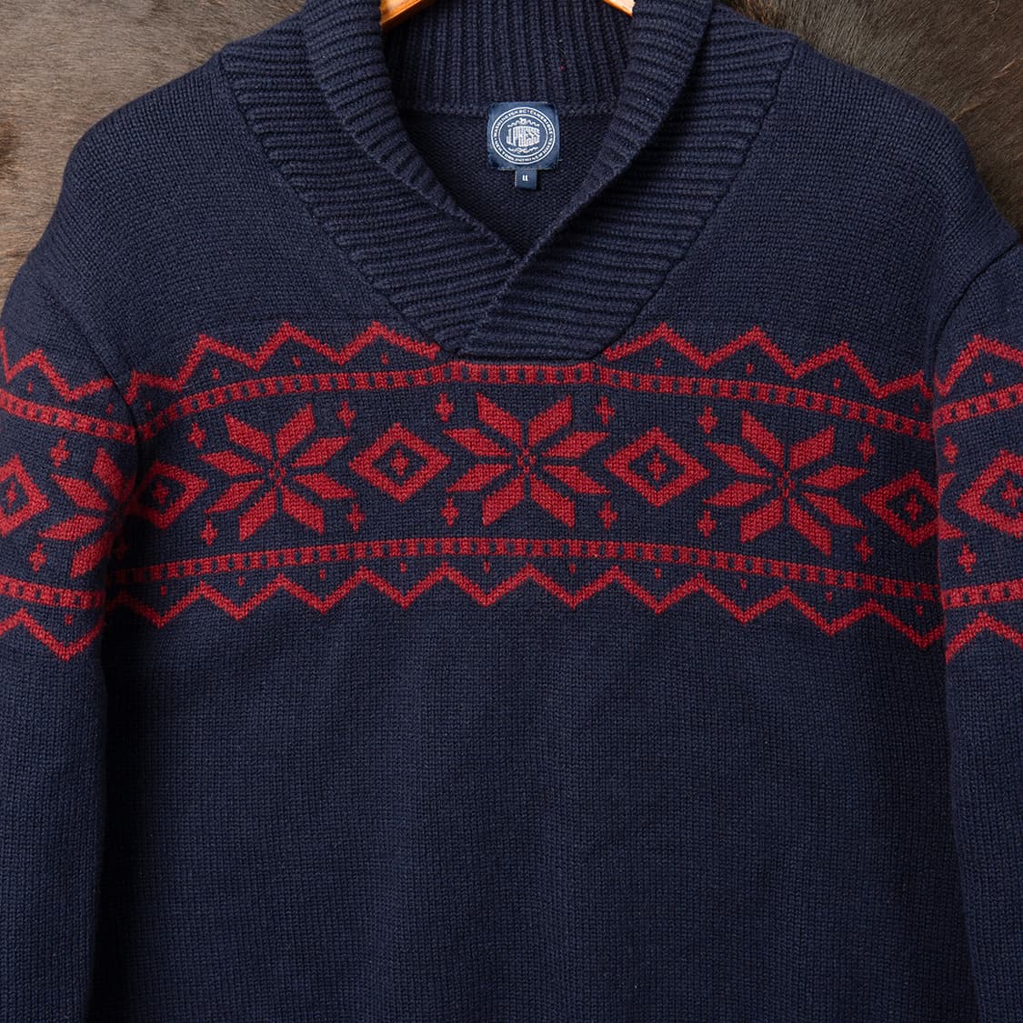 [103] J.PRESS 제이프레스 울 노르딕 숄카라 니트  상품이미지2