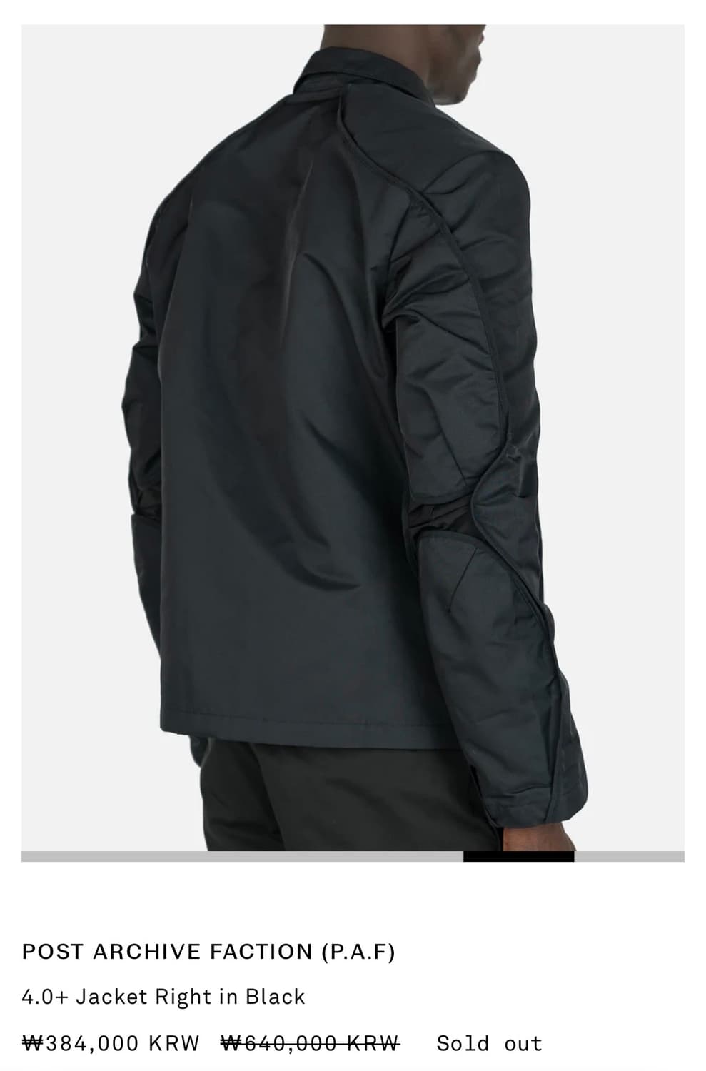 포스트아카이브팩션 4.0 JACKET RIGHT paf Mens 상품이미지1