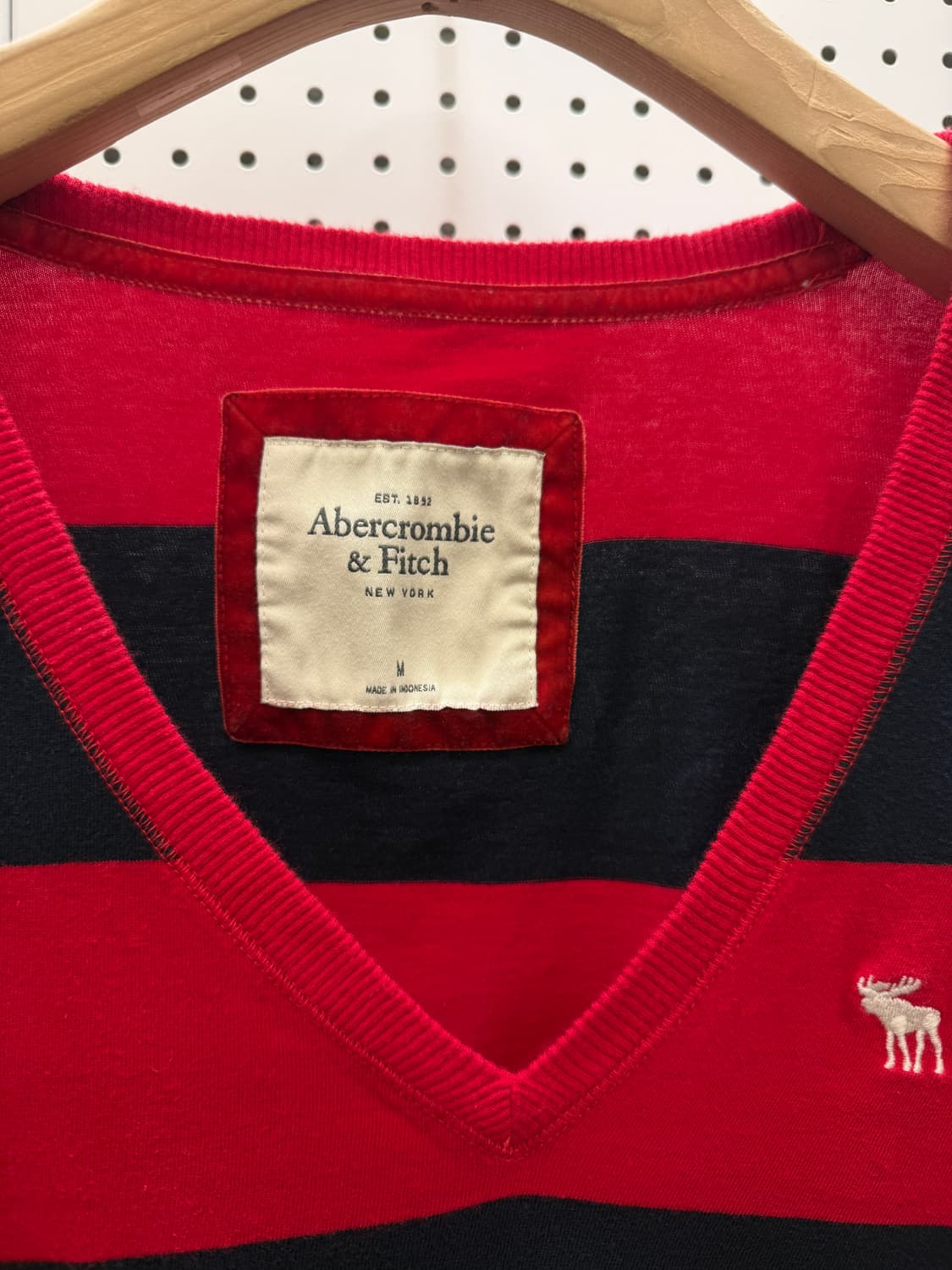 아베크롬비 스트라이프 브이넥 니트 U789 상품이미지5