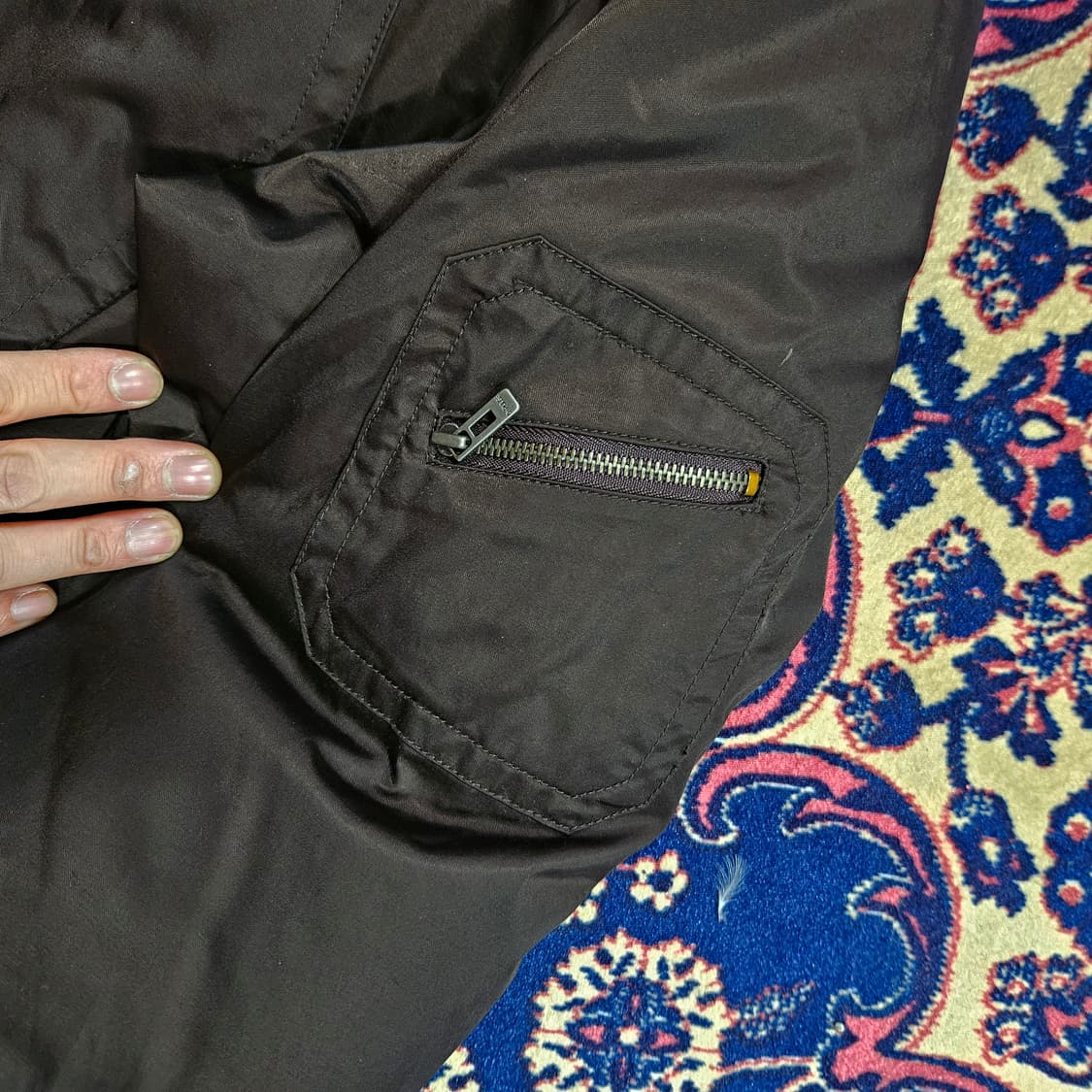 디펄스(D-PULSE) in Japan 브라운 덕다운 헌팅 점퍼 상품이미지6