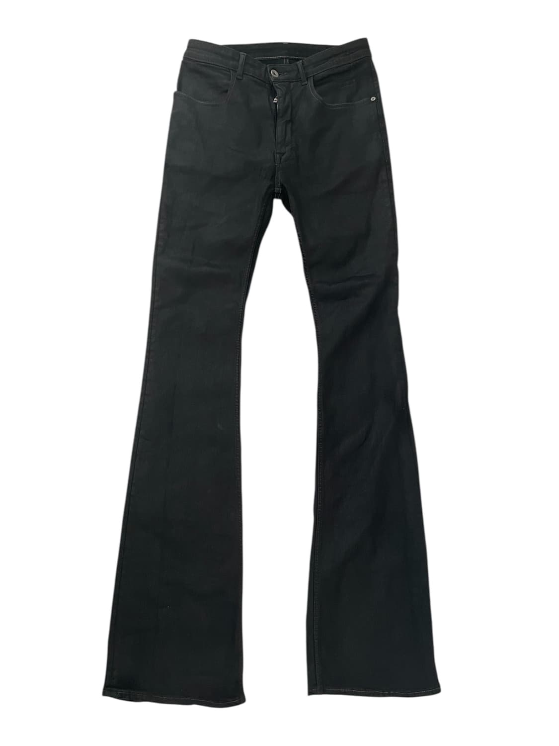 릭오웬스 부츠컷 블랙왁스 코팅 데님진 SBW 상품이미지3