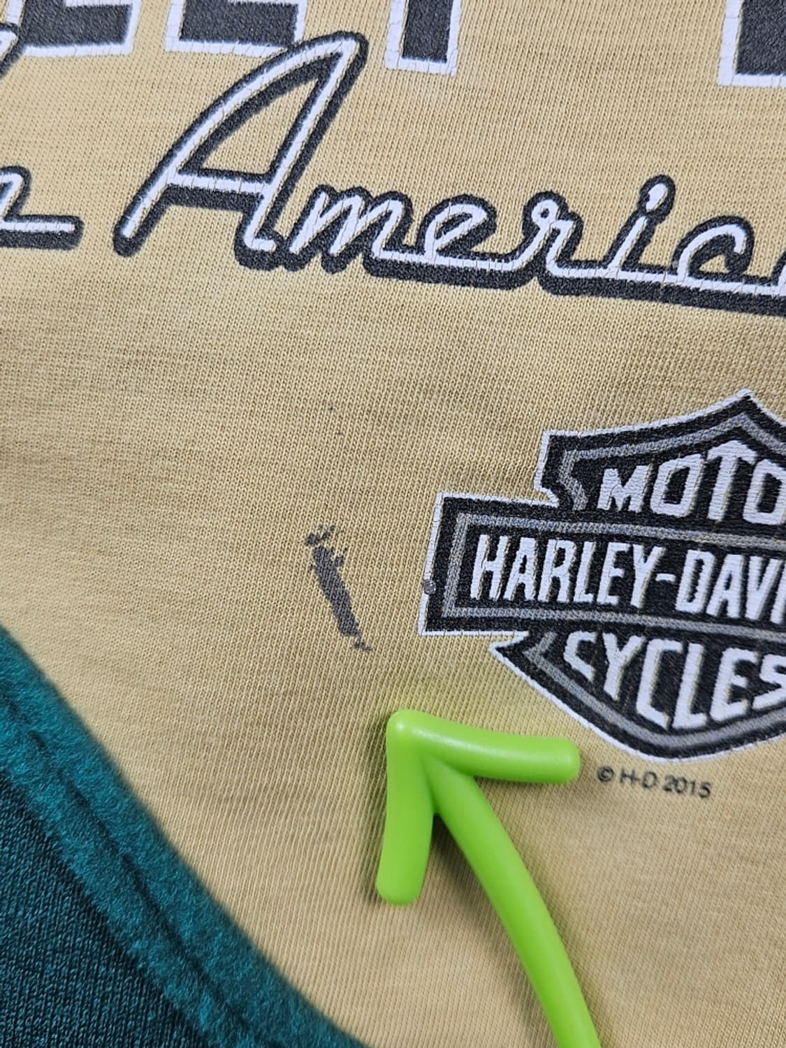 할리데이비슨 아플리케 커스텀 스웻 후드 티셔츠 (2XL추정) / 9322 상품이미지8