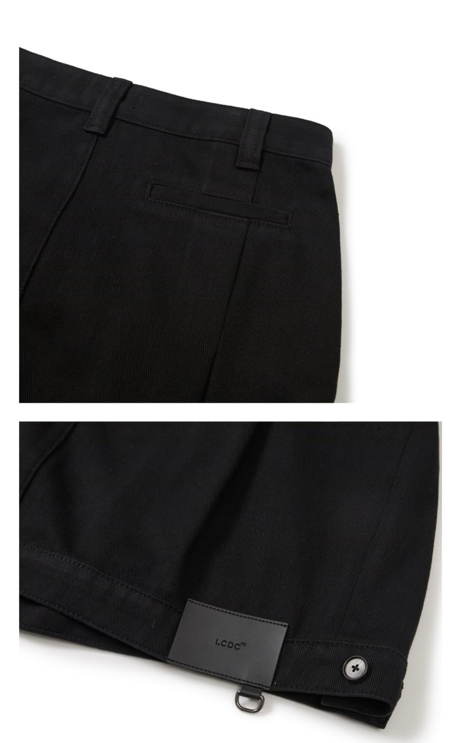 LCDC cotton tailored midi skirt (black) 상품이미지4