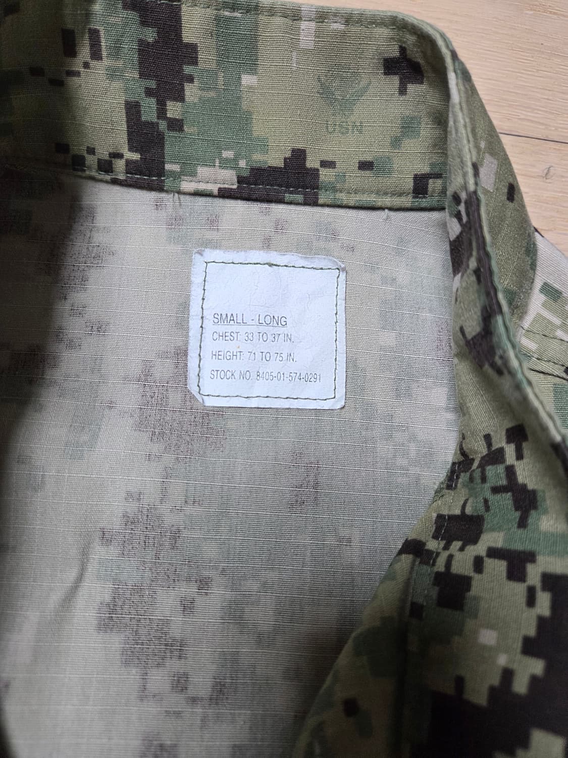 미국해군 AOR2 전투복상의.S.L.풀패치
 상품이미지2