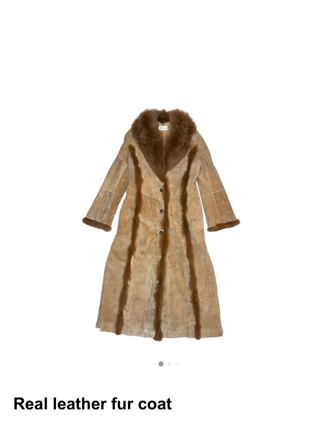 빈티지 야에 리얼레더 퍼 코트 상품이미지6