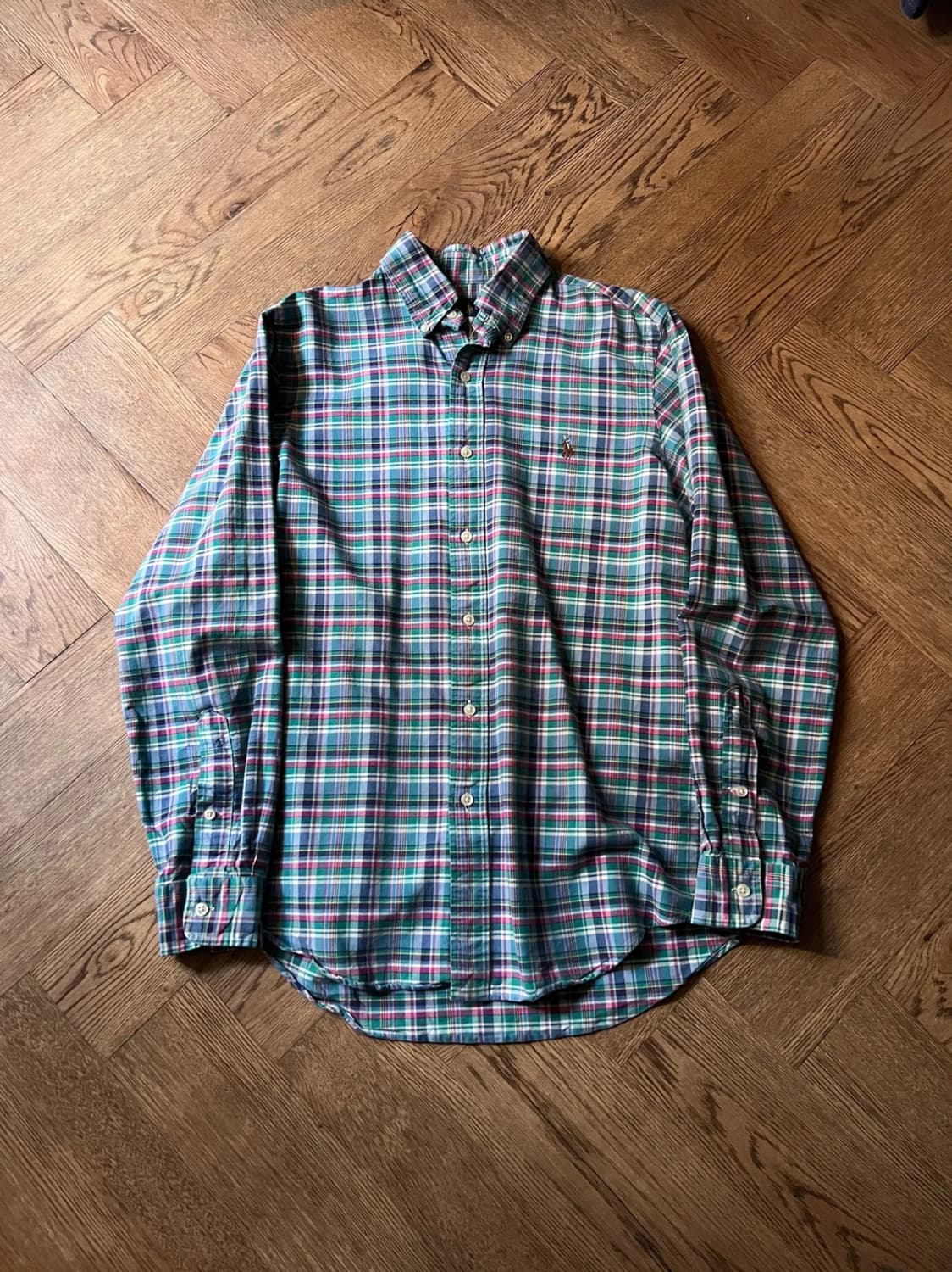 [S]폴로 랄프로렌 포니로고 타탄체크 셔츠 상품이미지1