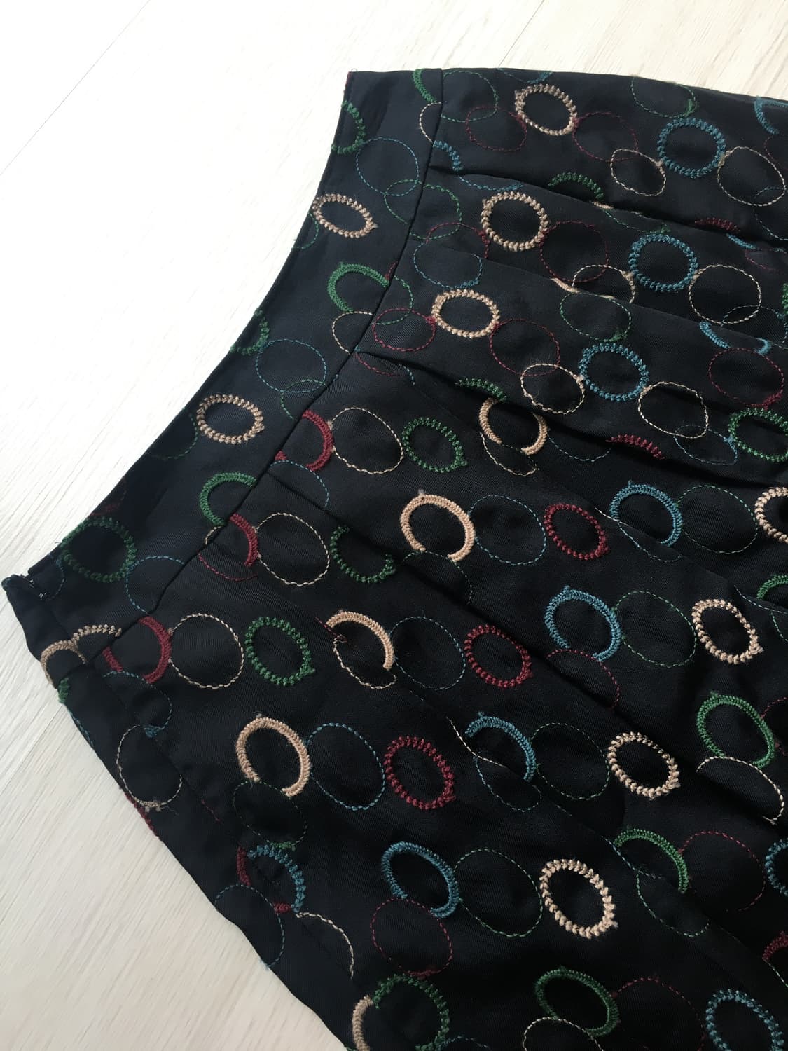 jpn빈티지 패턴 검정치마 상품이미지1