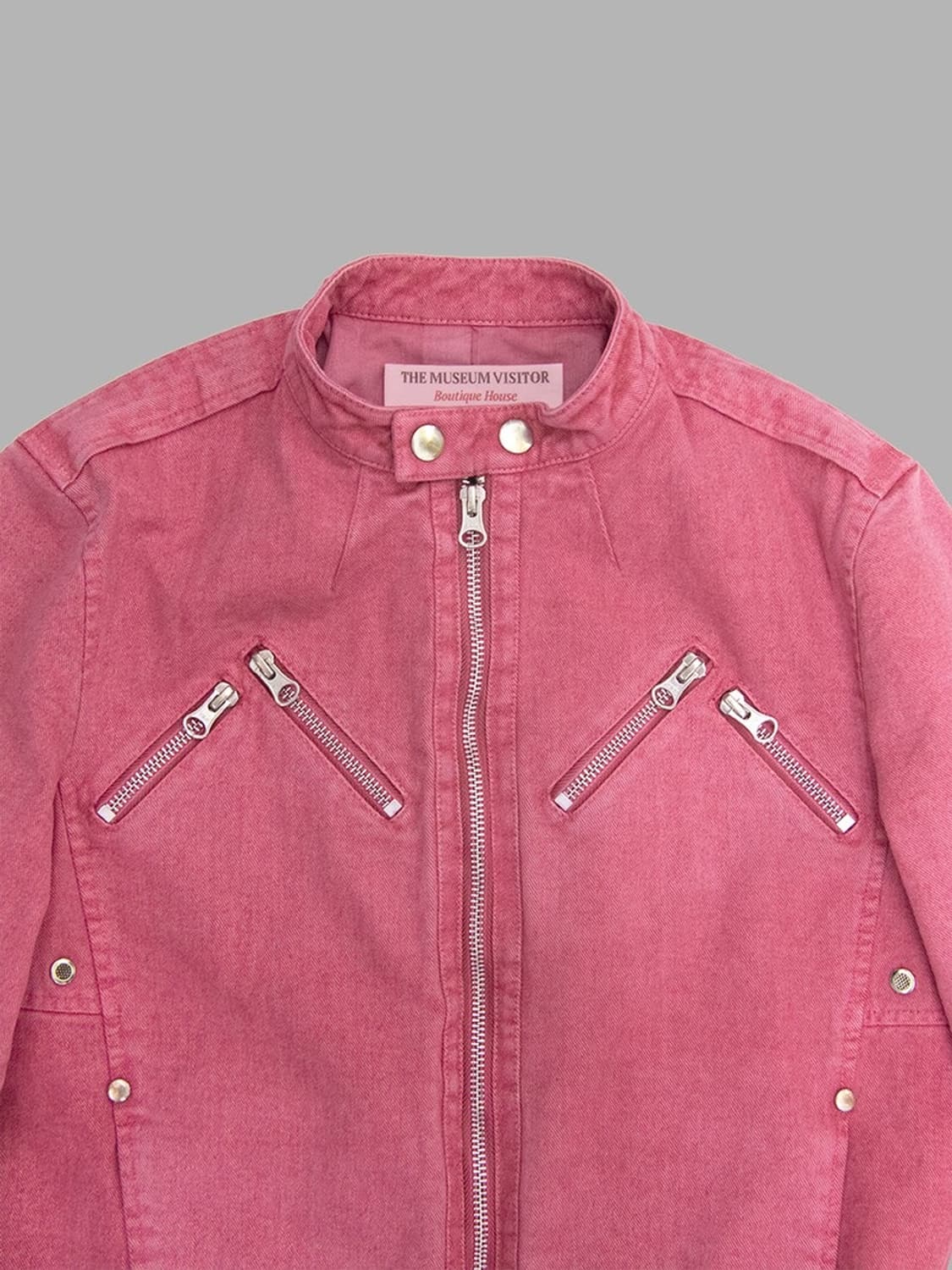 더뮤지엄비지터 피그먼트 라이더 자켓 상품이미지5