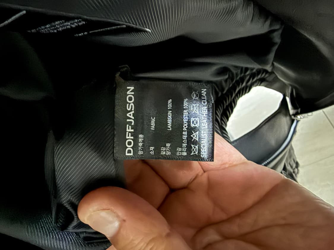 도프제이슨 양가죽 오버핏 봄버 자켓 상품이미지5