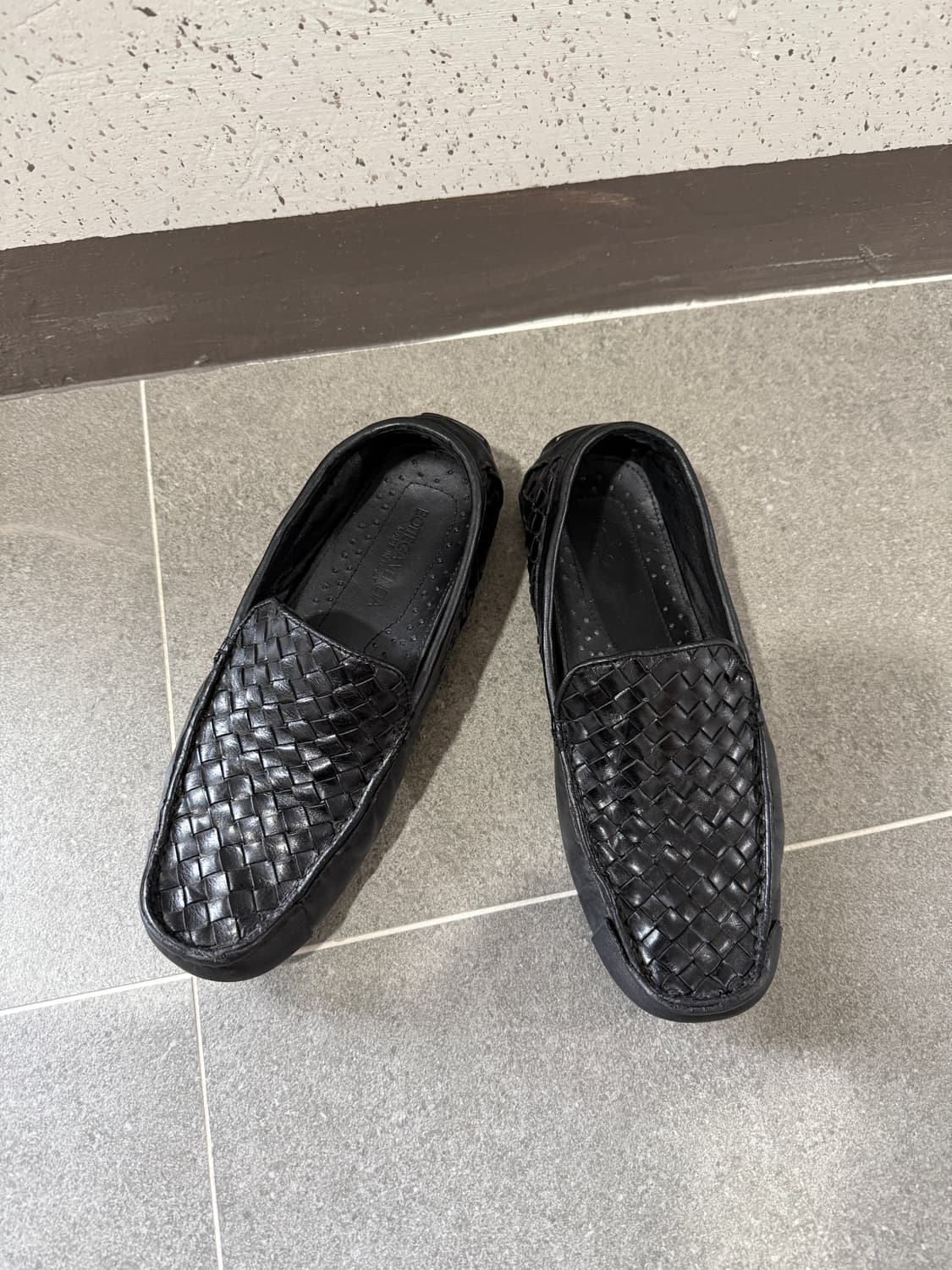 [정품] 보테가 베네타 블랙 인트레치아토 로퍼 상품이미지1