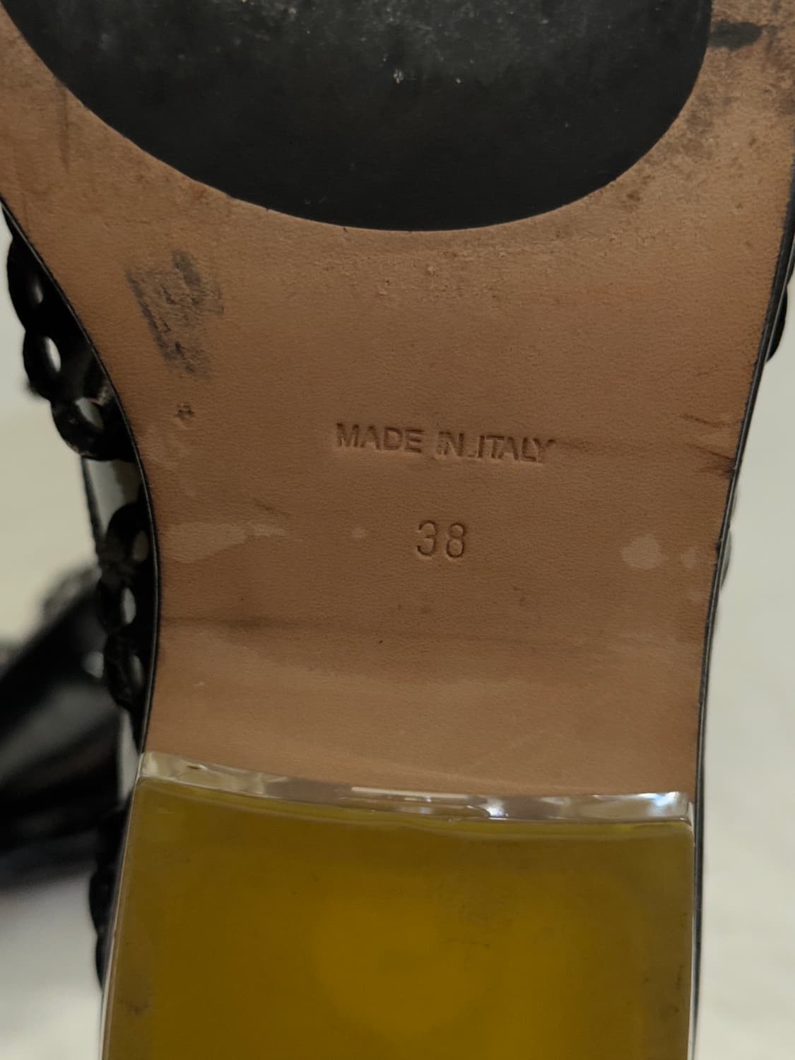 시몬로샤 레이스업 페이턴트 레더 로퍼 상품이미지3