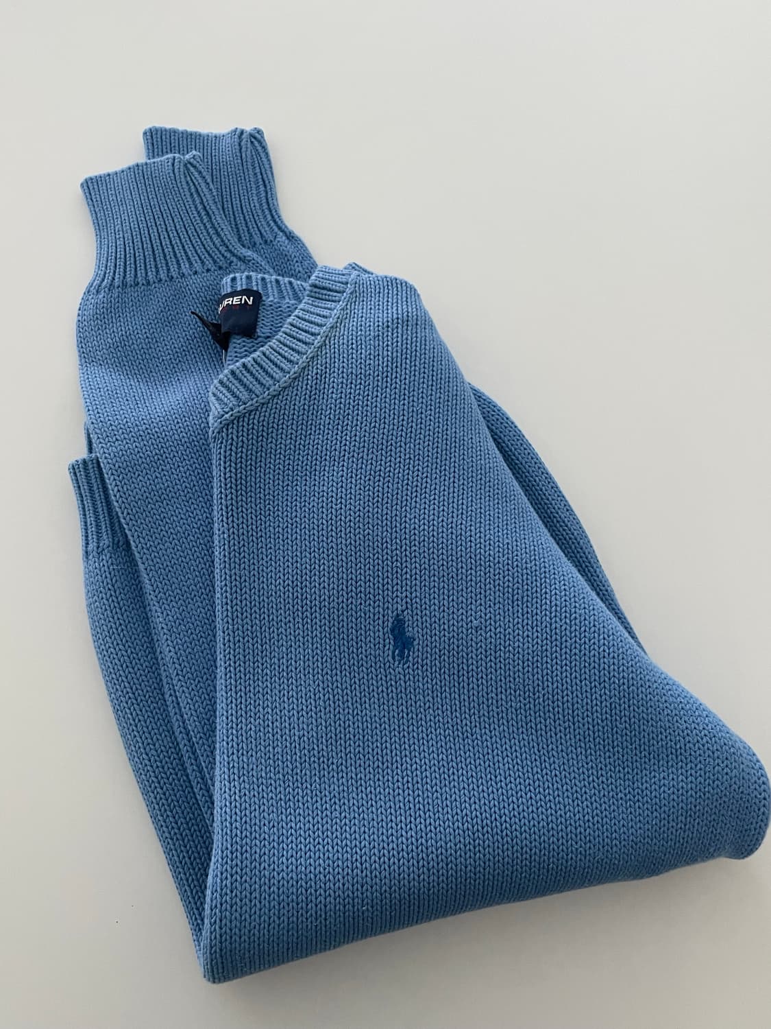 Polo 폴로 랄프로렌 하늘색 V넥 니트  상품이미지9