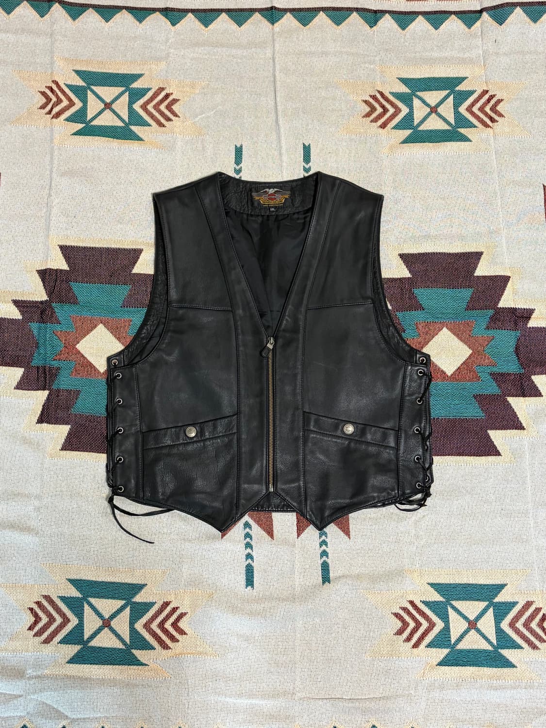 할리 아메리칸레전드 웨스턴 바이커 베스트 상품이미지1