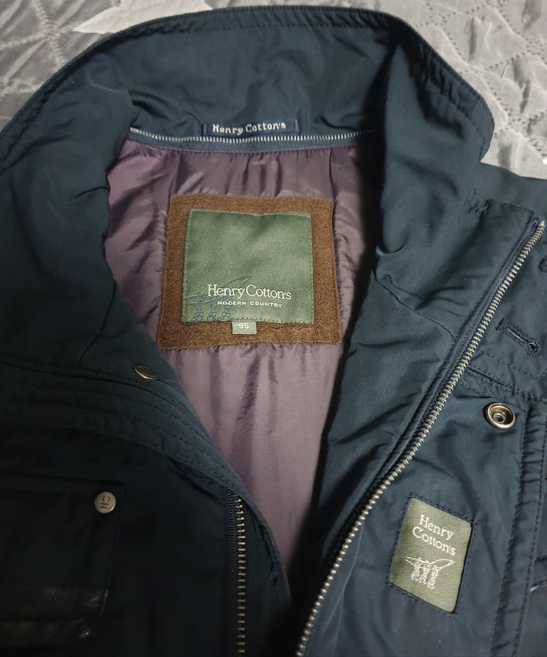 헨리코튼 클래식 양가죽배색 사파리 점퍼 (M) 상품이미지4