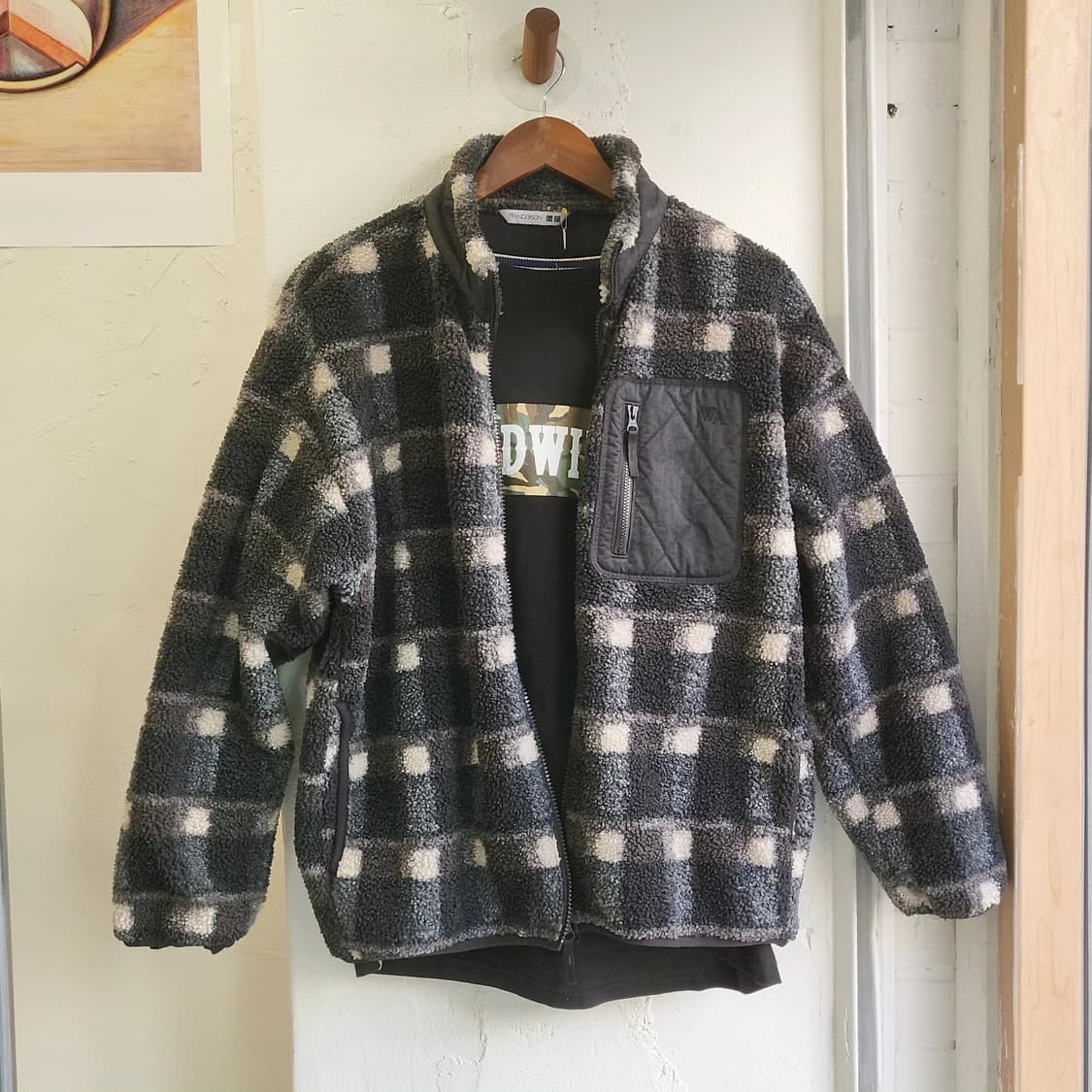 JW앤더슨 x 유니클로 체크 플리스 자켓 상품이미지1