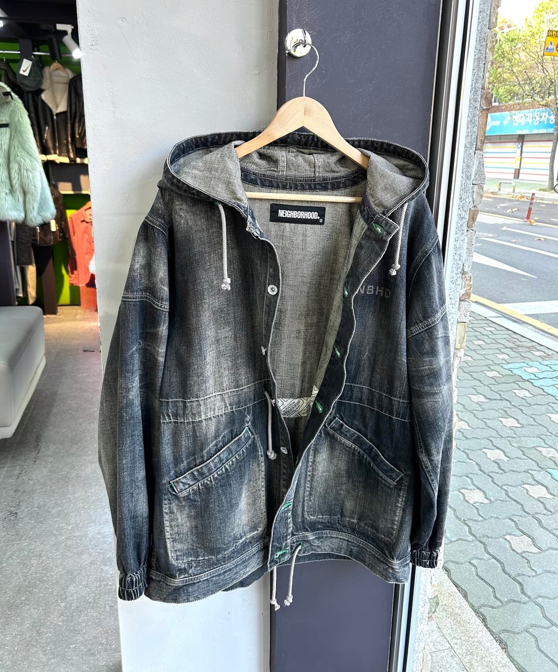 M/ 네이버후드 워시드 후디 청자켓 상품이미지6