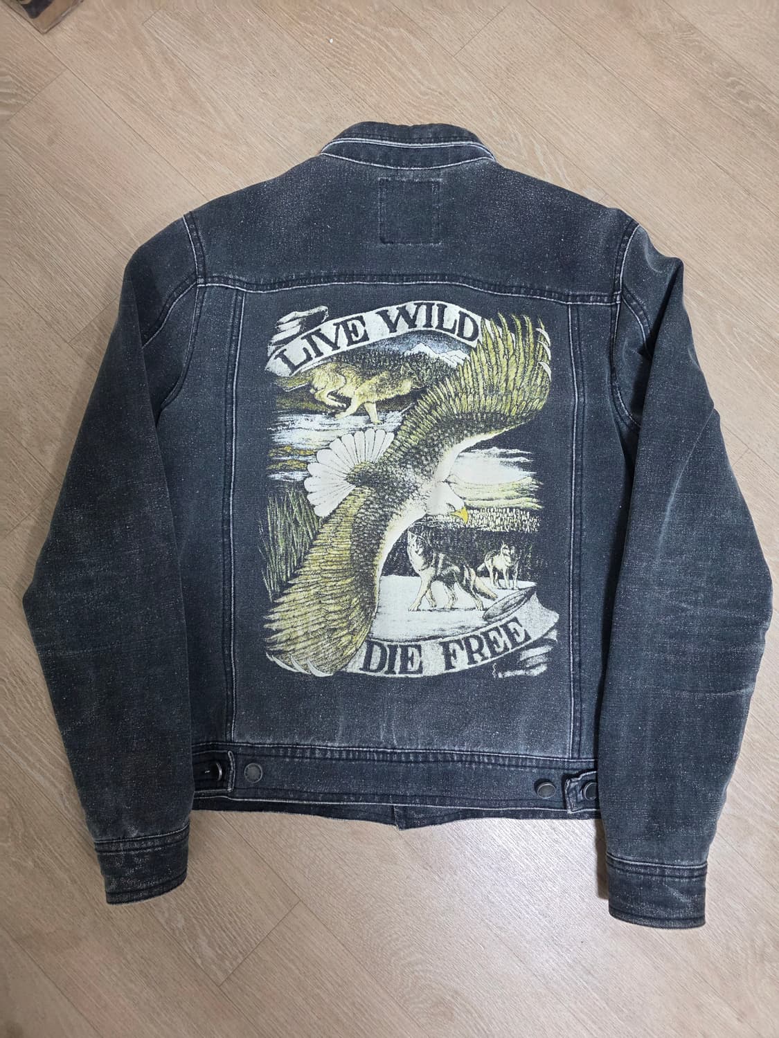 스투시 후면프린팅 트러커 자켓 S 상품이미지1