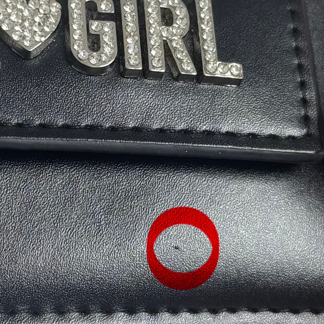 X-girl 라인스톤 라벨 카드 케이스 지갑 상품이미지4