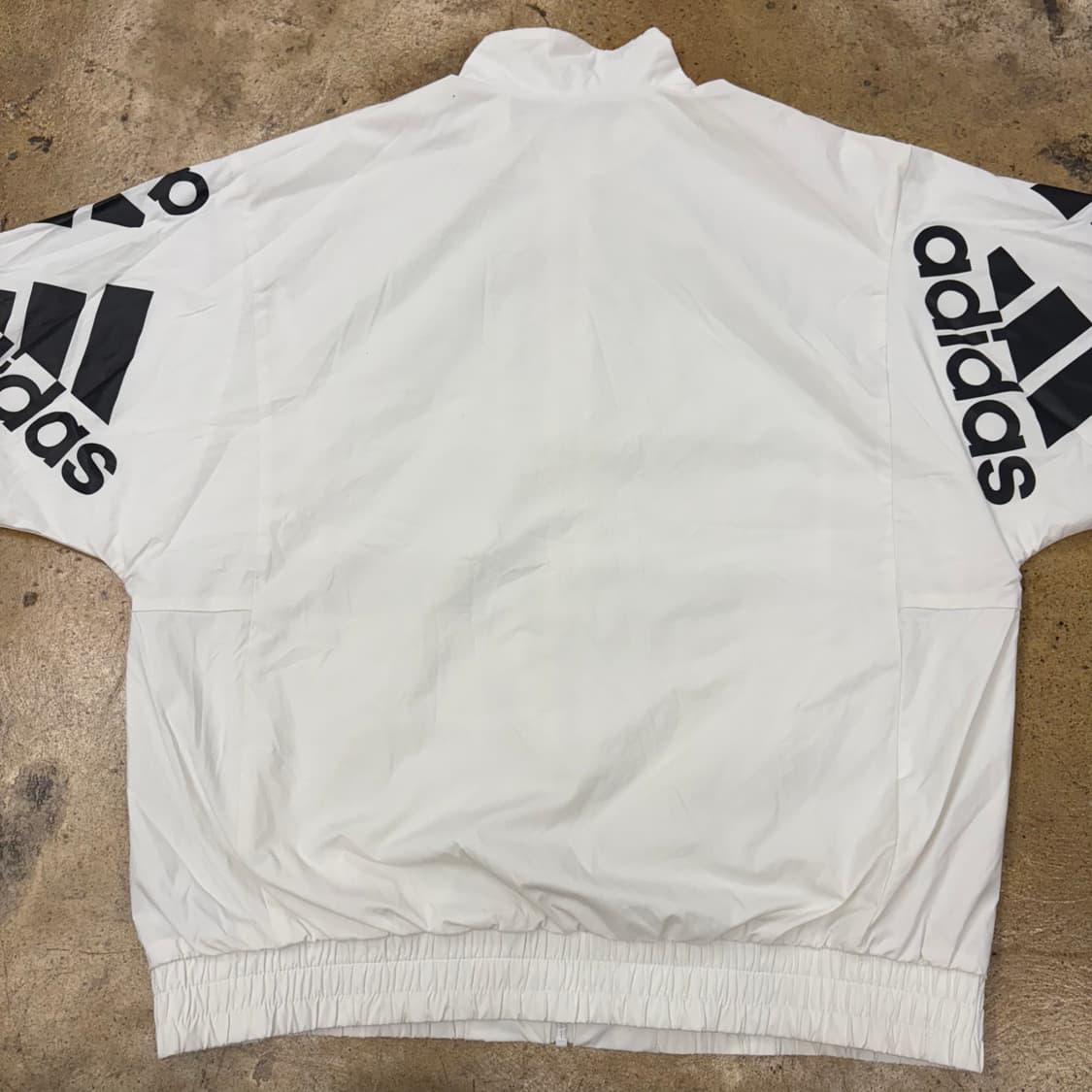 [정품/2xl,110] 아디다스 화이트 바람막이 자켓 b17 상품이미지6