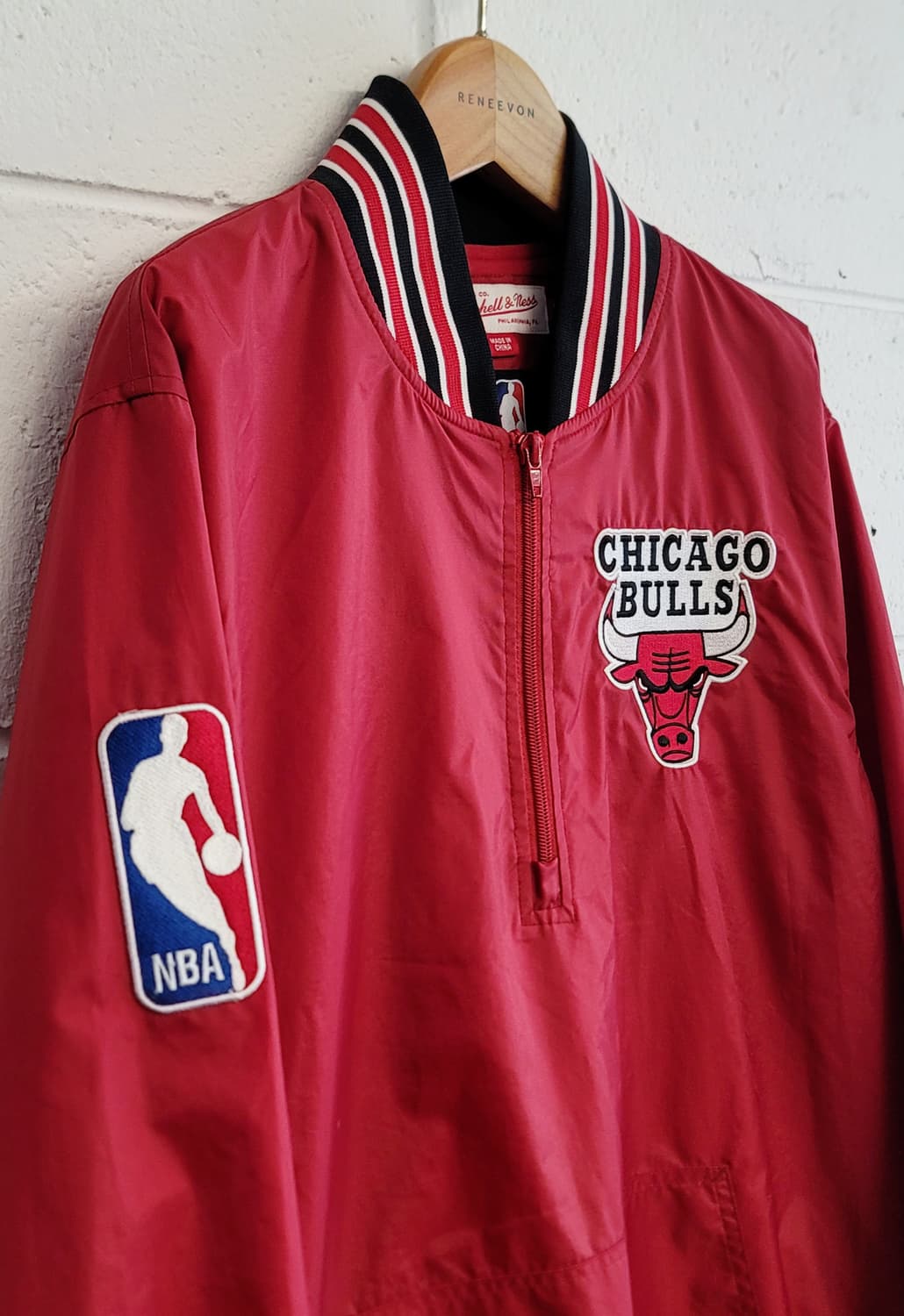 미첼엔네스 올드스쿨 NBA 시카고불스 아노락자켓(웜업풀오버자켓) 판매 상품이미지5