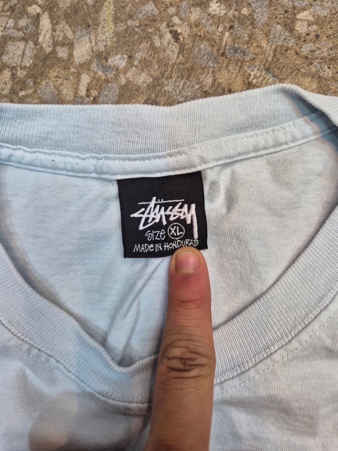 스투시(Stussy) 100% 피그먼트 다이 드 티셔츠 스카이 상품이미지2
