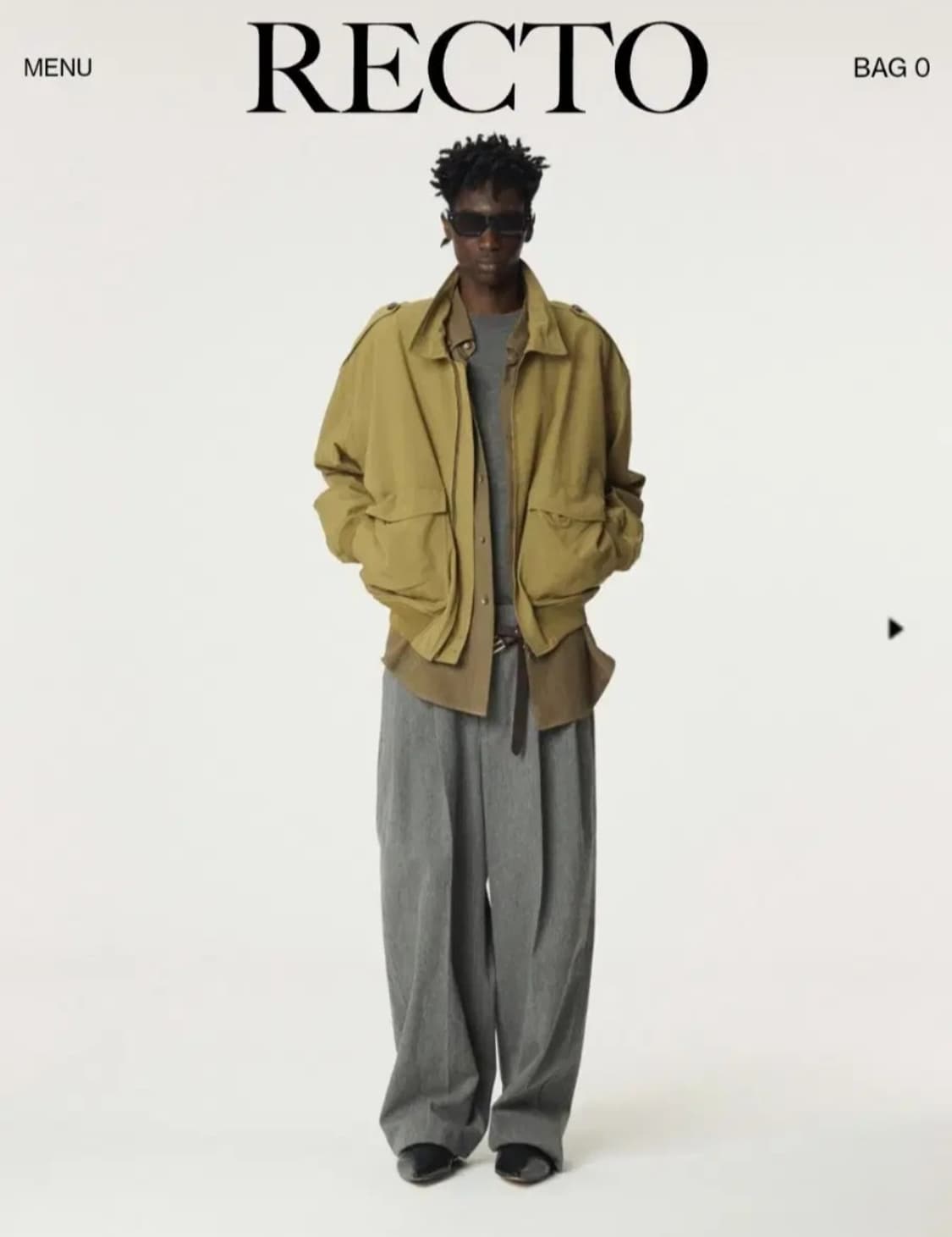 렉토 빈티지 올리브 자켓 상품이미지1