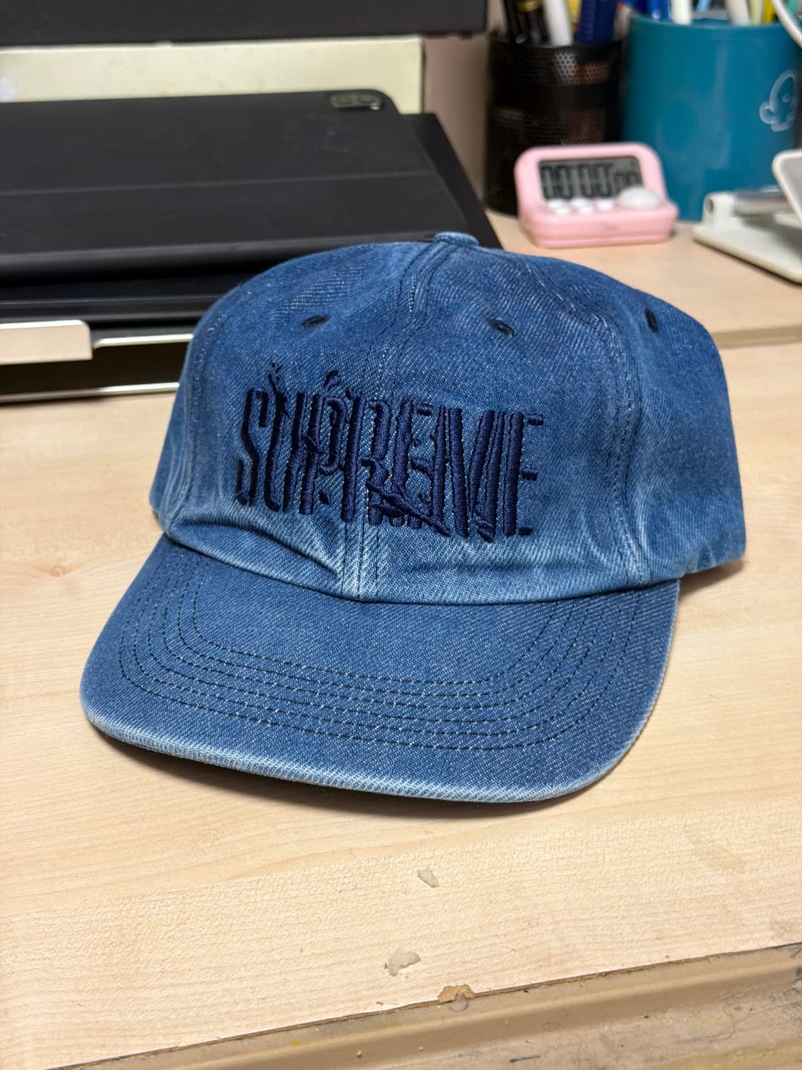 슈프림 스플레터 6페널 데님 볼캡 상품이미지1