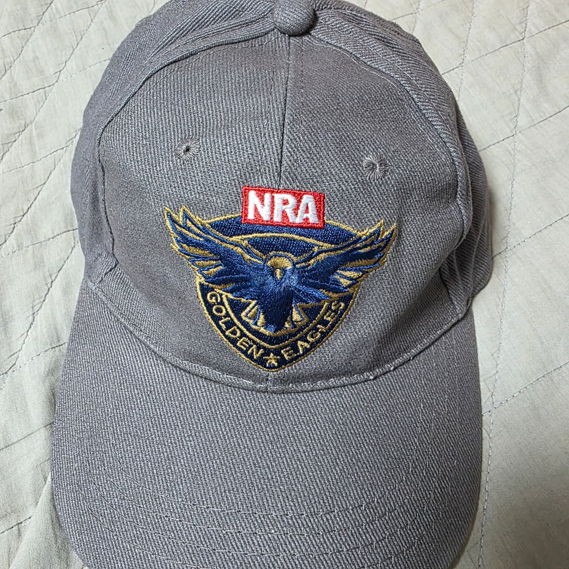 [OS] 빈티지 NRA 골든 이글 쉴드 6패널 캡 그레이 상품이미지2