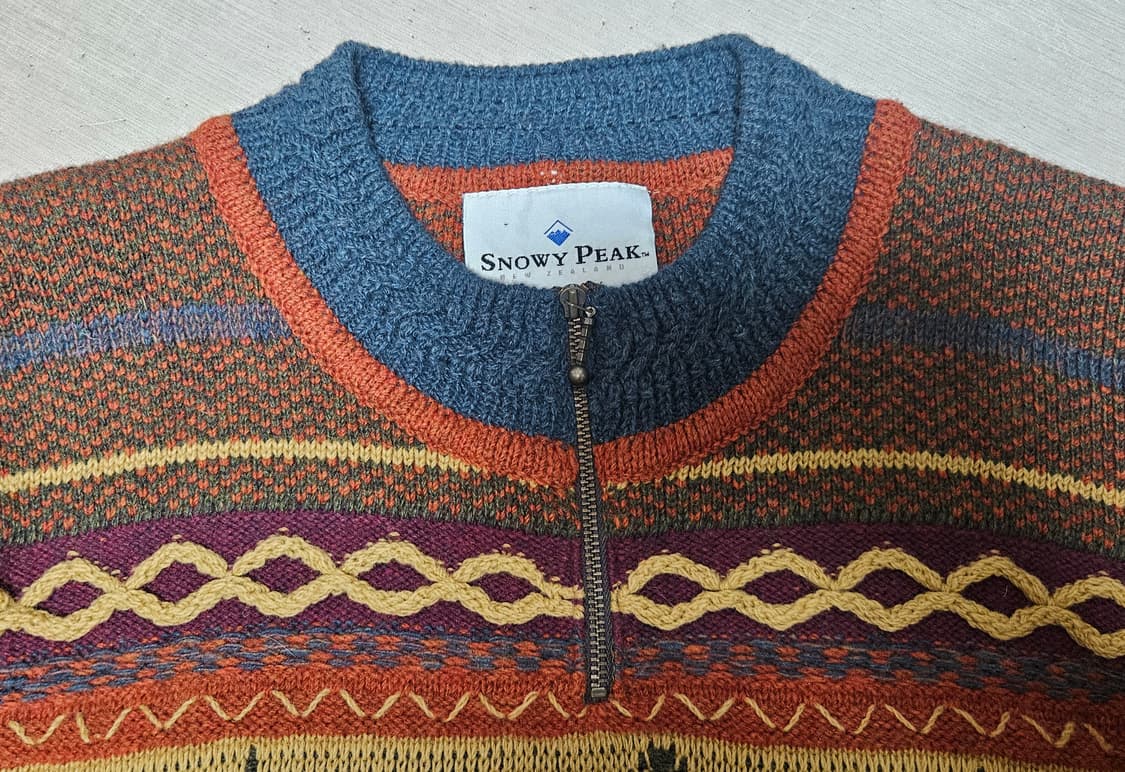 뉴질랜드 스노위피크 빈티지 반집업 니트/에스닉 나바호 상품이미지4