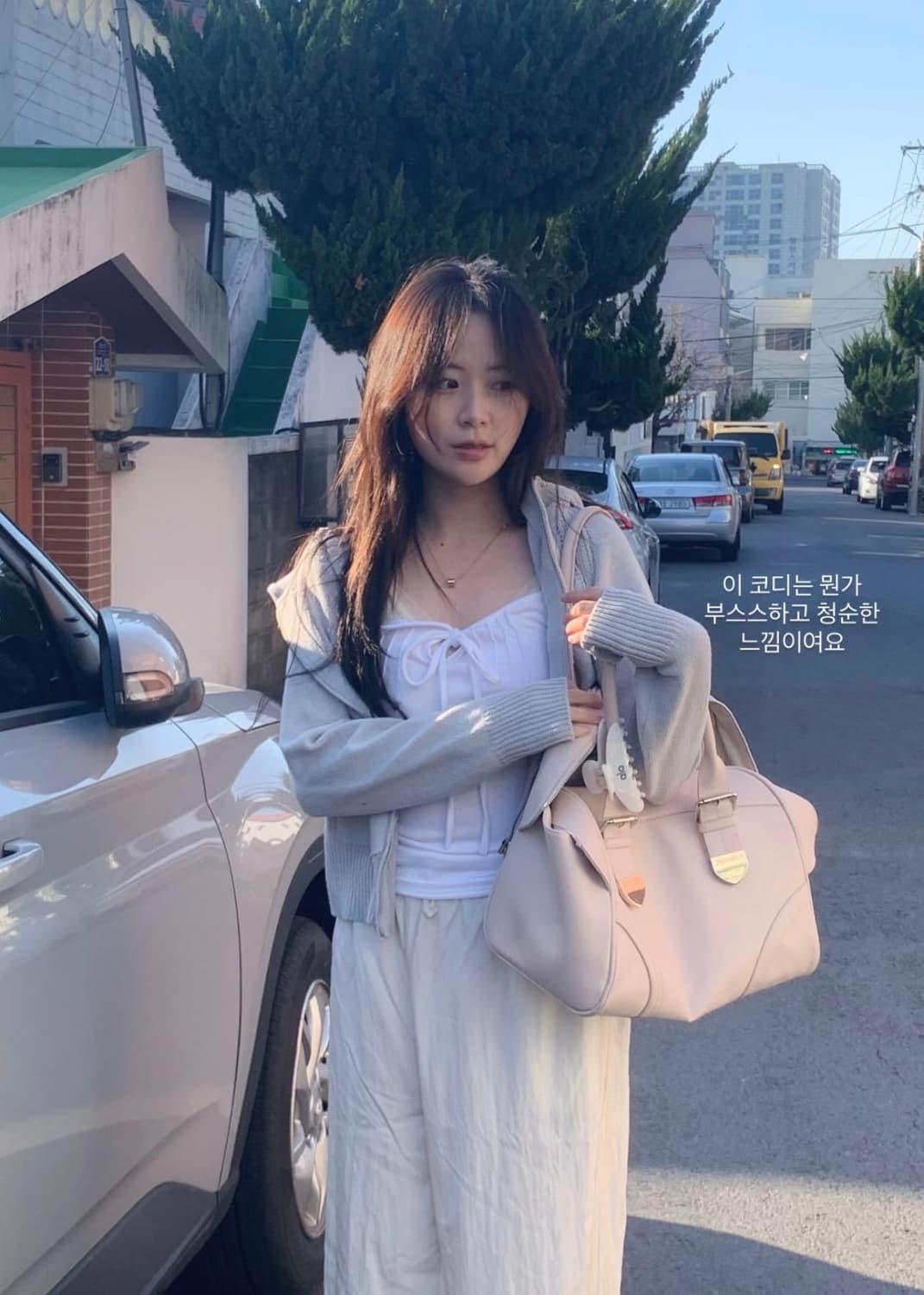 오이니 더포슬린 발렛 볼링백 핑크 ballet bowling bag 상품이미지4