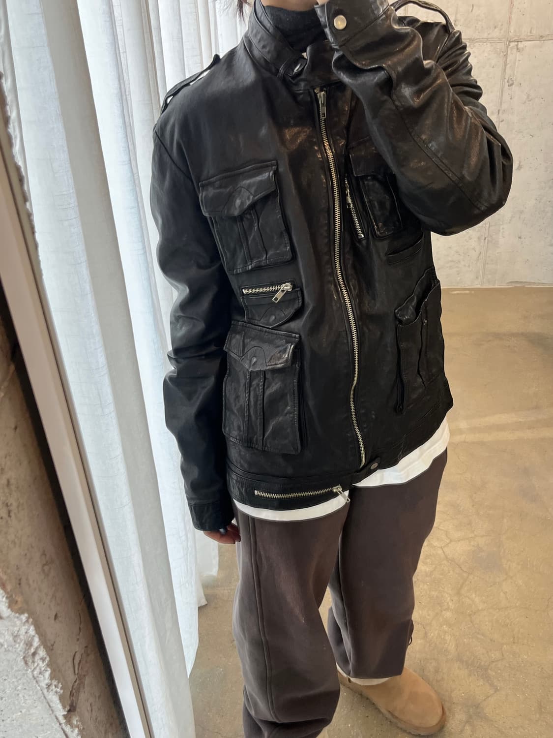 90s lambskin 양가죽 자켓 상품이미지3