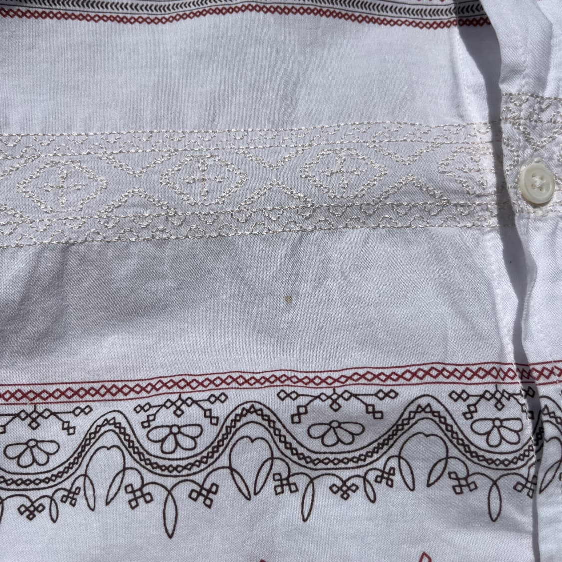 GLOBAL WORK 자수 패턴 셔츠 (실측확인) 상품이미지3