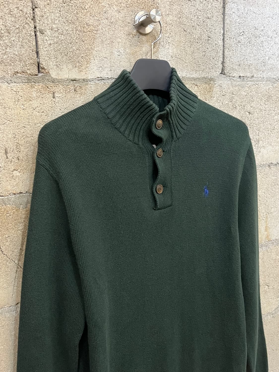 폴로 랄프로렌 버튼 업 코튼 니트 상품이미지3