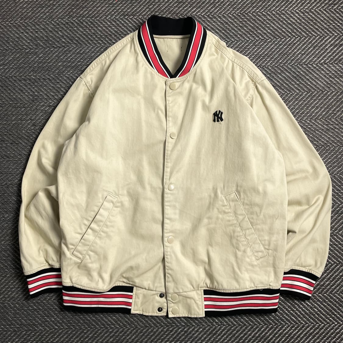 00s MLB 올드스쿨 뉴욕 양키스 베이스볼 바시티 자켓y 4759 상품이미지2