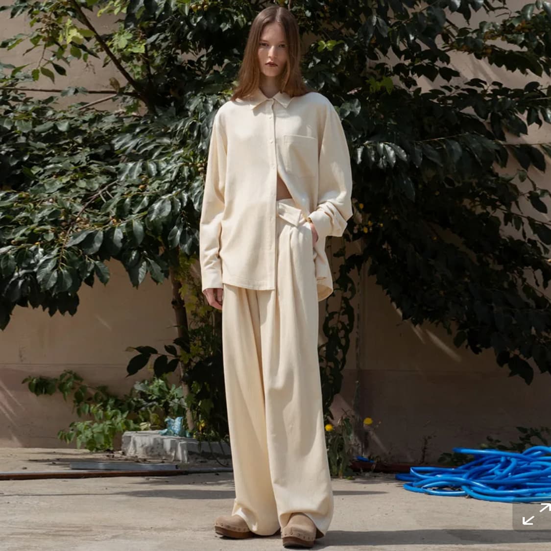 레이스(RRACE) 코듀로이 라인 와이드팬츠 55 새상품 상품이미지1