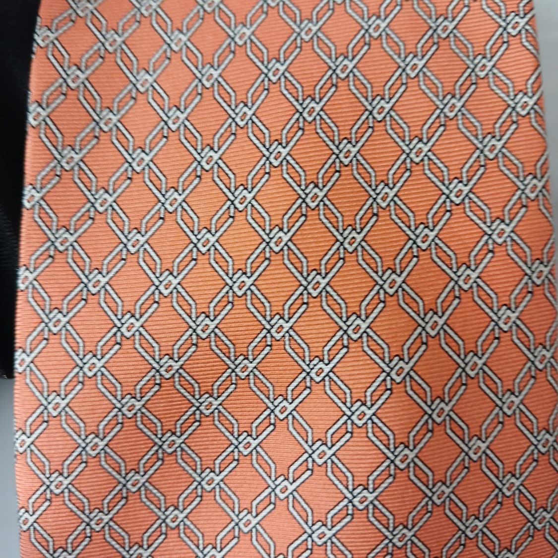 던힐 실크 오렌지 패턴 넥타이 8.9cm A+등급 A19270
 상품이미지7