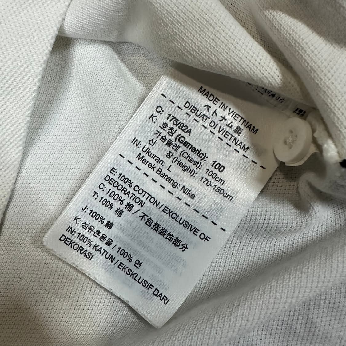 ✨ (바배) 나이키 화이트 헤리티지 카라 반팔티  상품이미지4