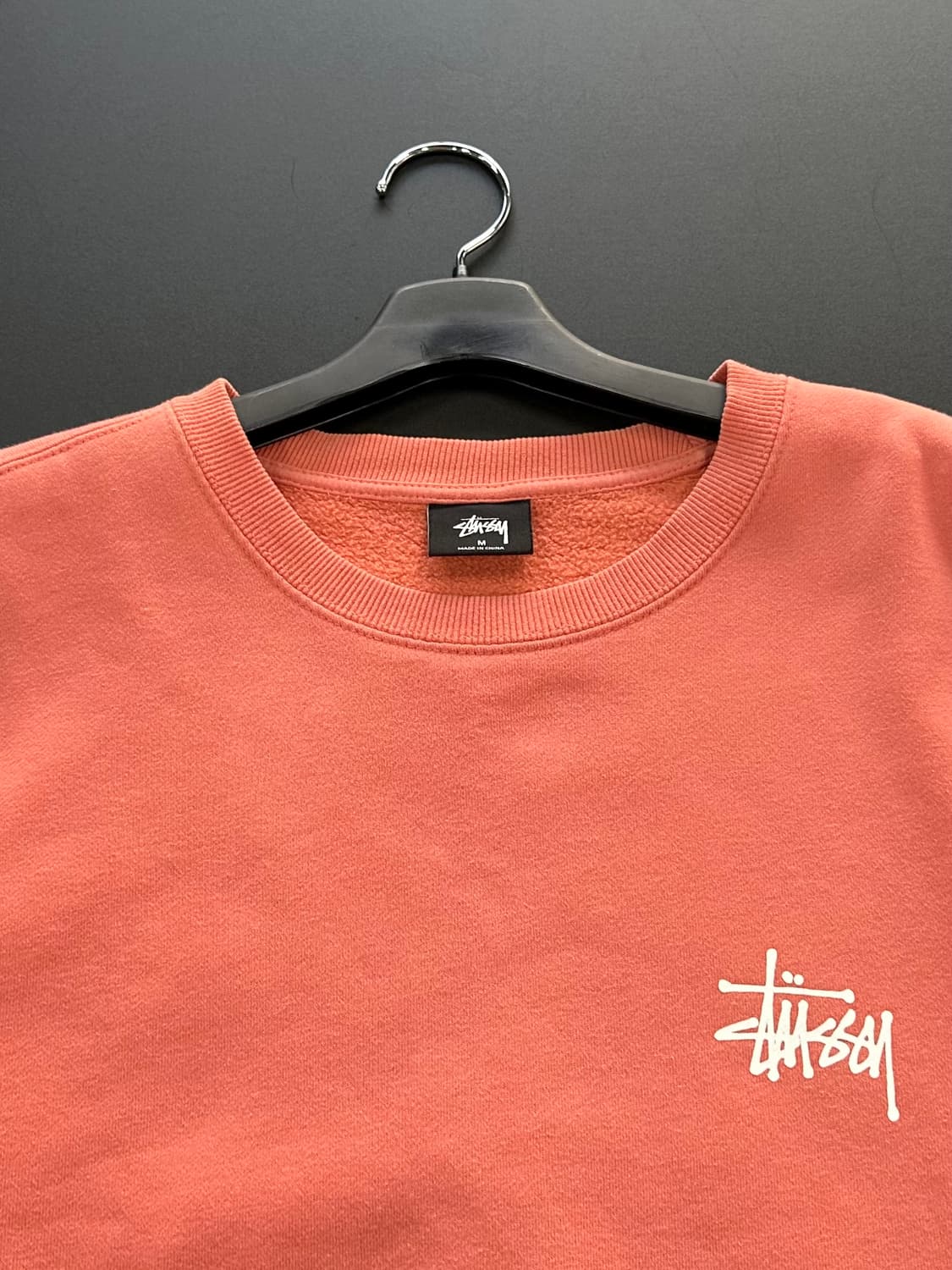 스투시 백로고 맨투맨 오렌지 상품이미지6