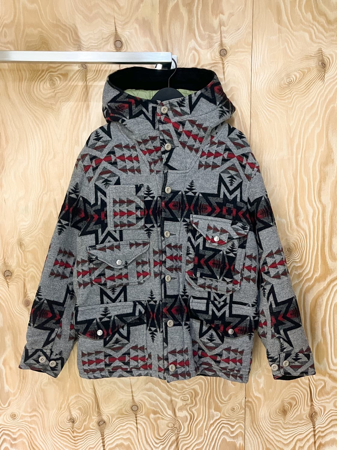 스펙테이터 에스닉 울 후드 코트 상품이미지1