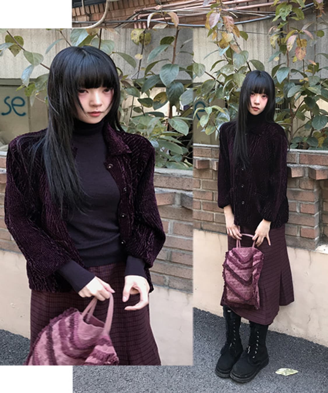 Velvet Corduroy Puff Jacket 상품이미지1