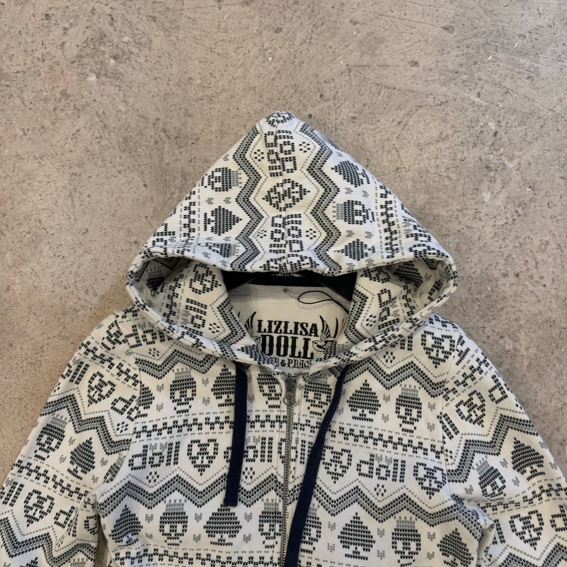 LIZ LISA DOLL 패턴 후드집업 상품이미지3