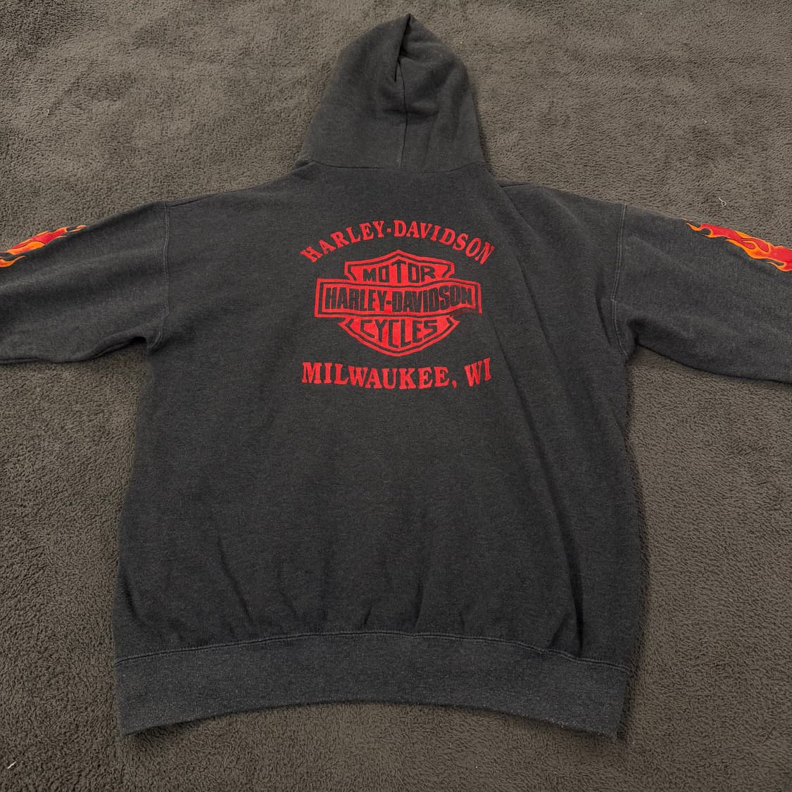 [ 정품/L ] 90s USA 할리데이비슨 후드티 상품이미지4