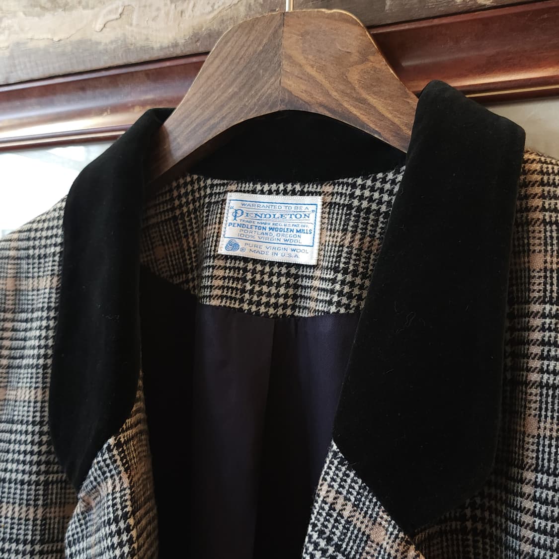 90s 펜들턴 블레이져 자켓 벨벳카라 스포츠 자켓 버진울 자켓 18 상품이미지4