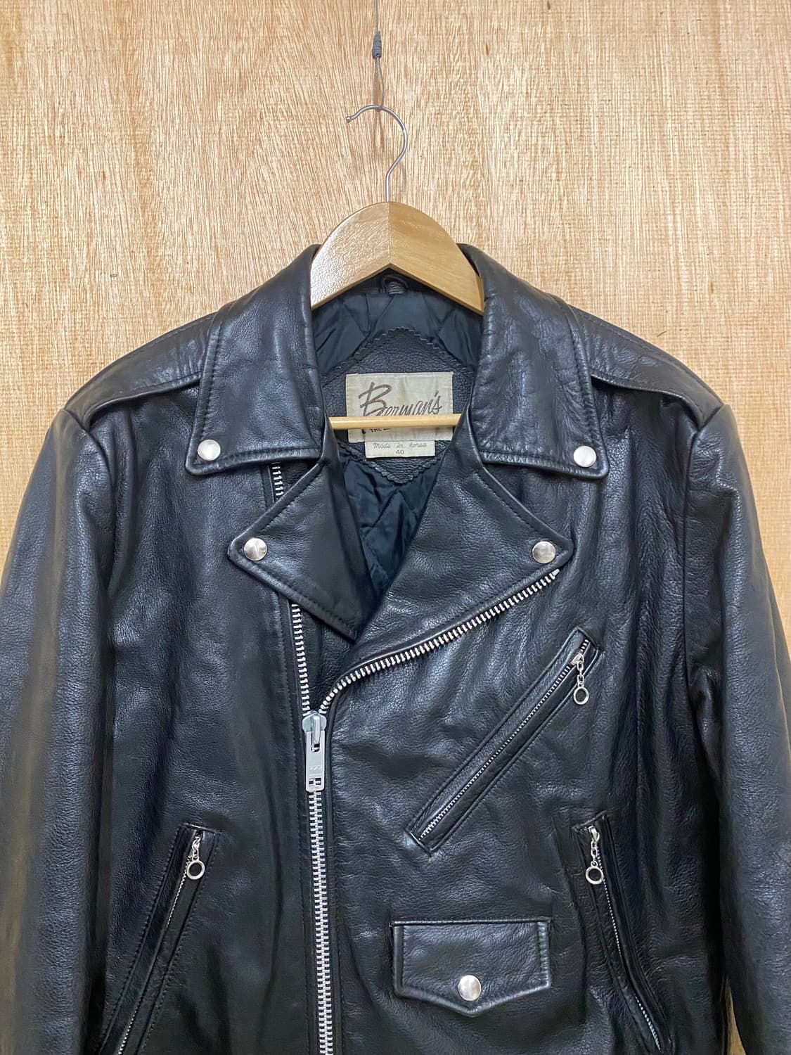 80's BERMAN'S double rider jacket 상품이미지4
