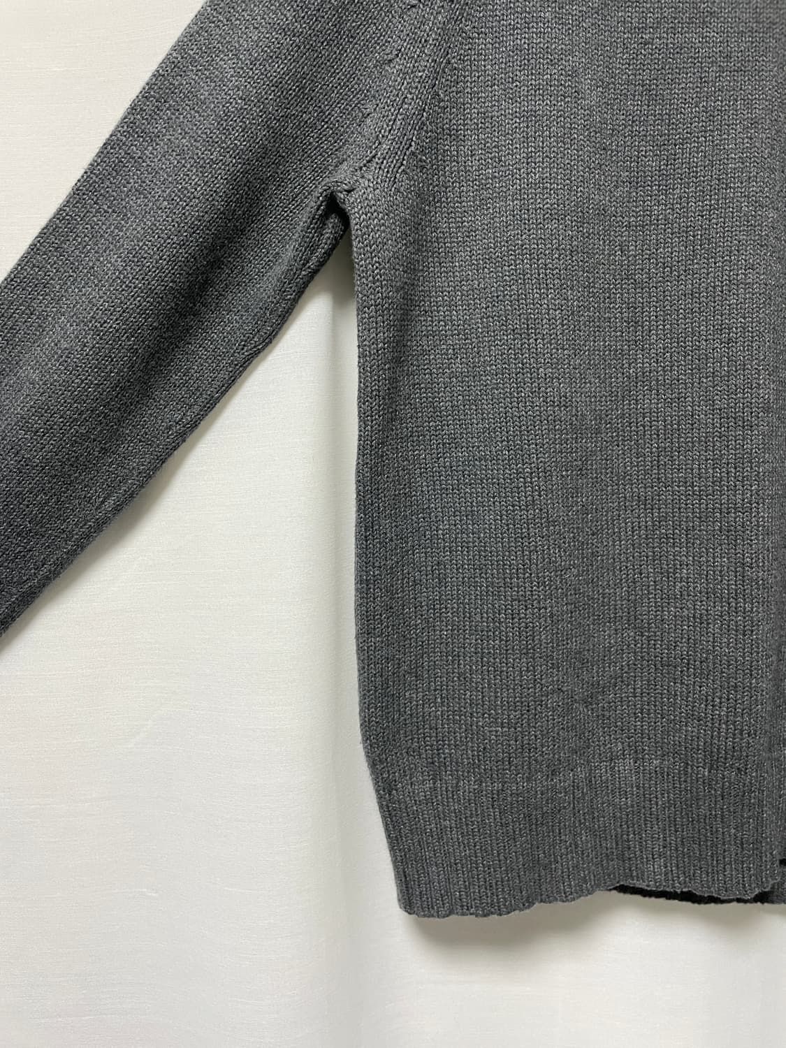 폴로진스 남녀공용 엠블럼 코튼 캐시미어 니트 _ 차콜 M 상품이미지6