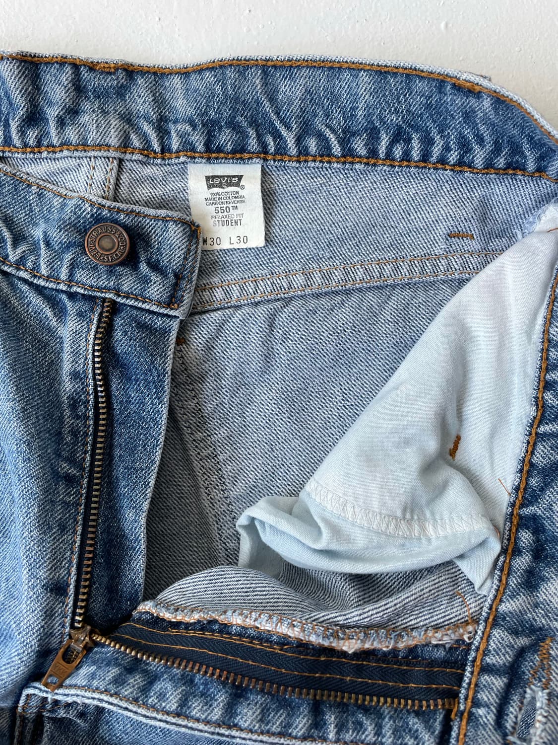 리바이스 연청 550 오렌지탭 w30 상품이미지6