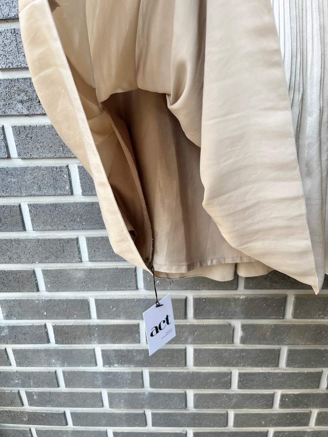 Amaca 플리츠 스커트 베이지 상품이미지10